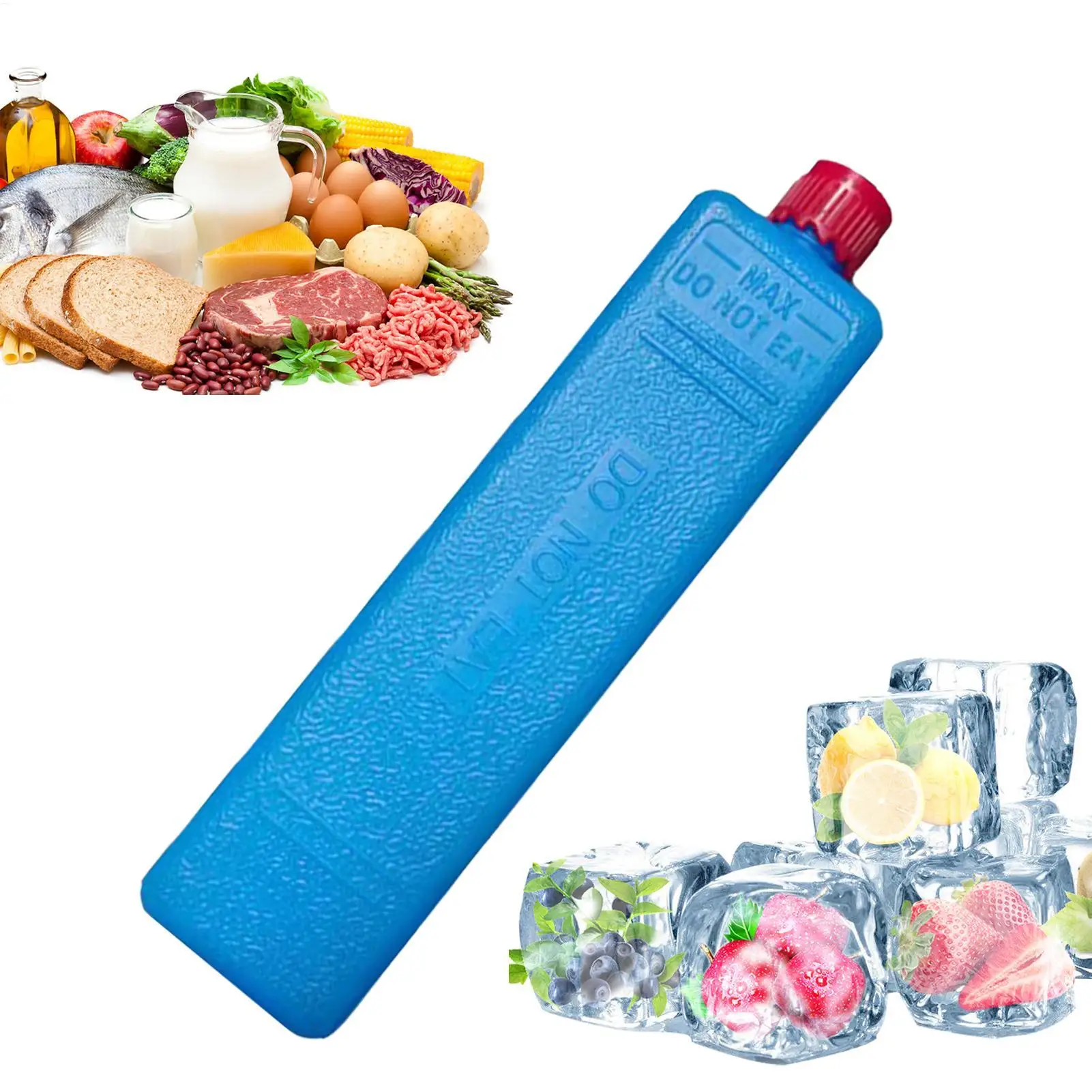 1pcs Ice Packs Reusable Gel Freezer Ice Blocks For Air Conditioner Fan Cooler Pack Water Injection Picnic Travel Food Storage