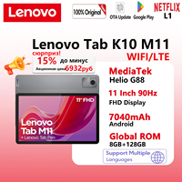 Global ROM Lenovo Tab M11 k10 11” 90Hz Display Android 13 L1 MediaTek Helio G88 8GB/128GB 7040mAh Battery 4G LTE Tablet 2025