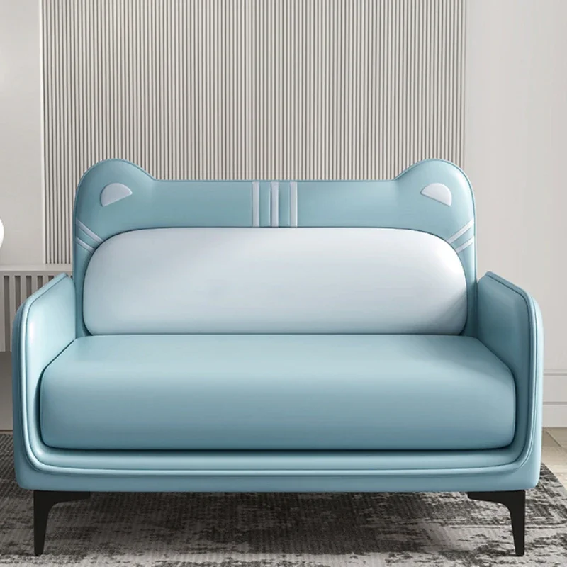 #White Girl Sofa Fabric Living Room Relaxing Single Sofa Designer Natural Cute Muebles Para Salas Modernos Home Furniture