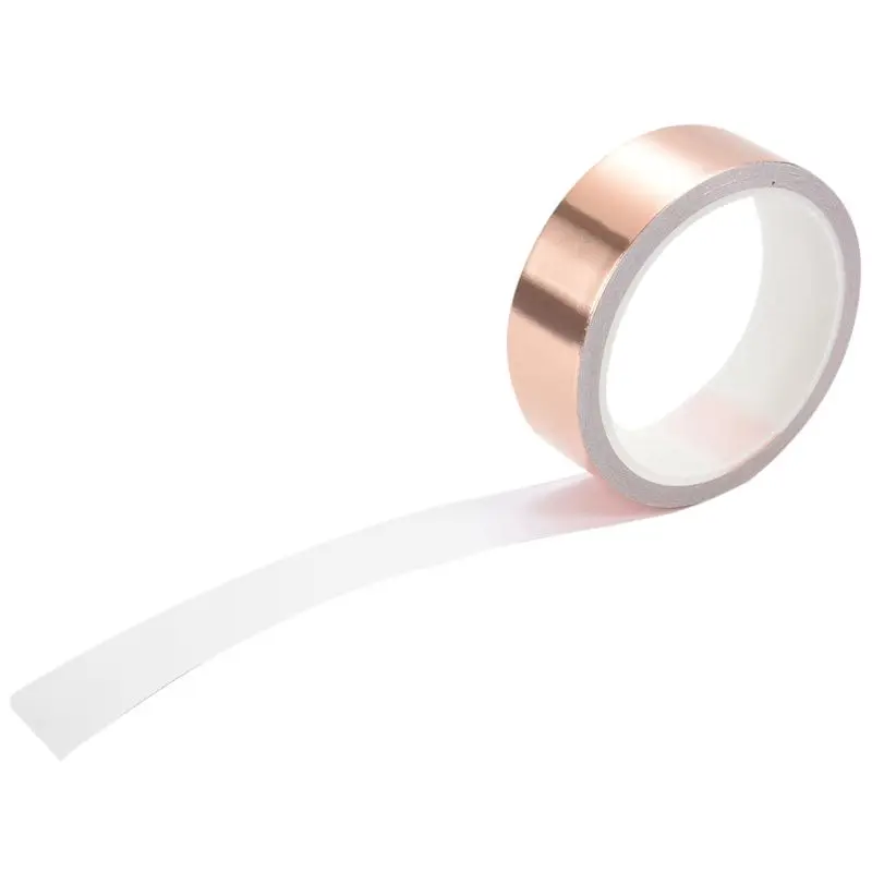 ABKV-3Pcs 30Mm X10M Copper Foil Tape Adhesive EMI Shielding Guitar Slug Snail Barrier Tool