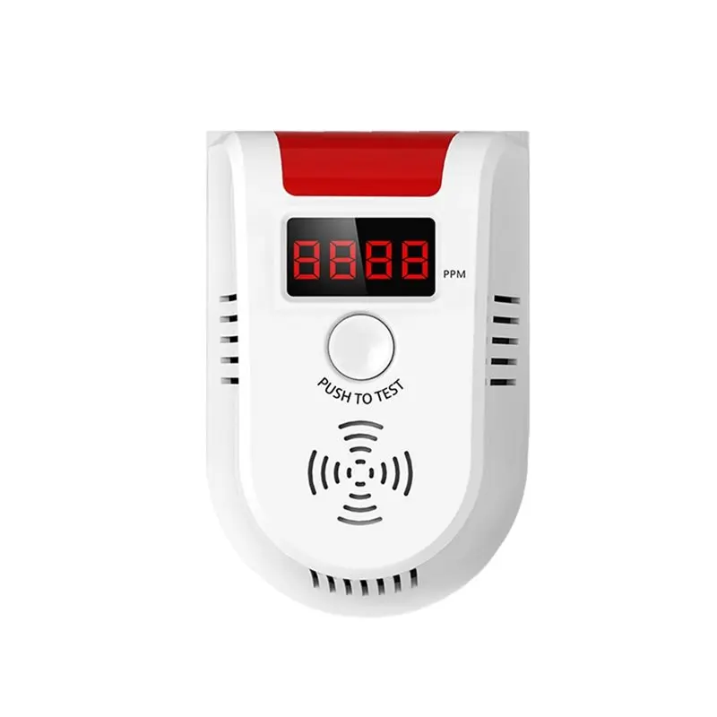 

【CHRISTMAS 】GD13 Wireless Digital LED Display LPG Gas Detector Alarm Combustible Gas Leak Detector For Home Alarm System EU Plug