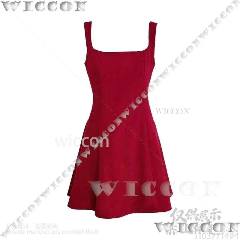 Juego de Anime MiSide Cosplay Little Mita Mita disfraz infantil vestido rojo peluca con lazo de Lolita chica Sexy mujer Halloween personalizado