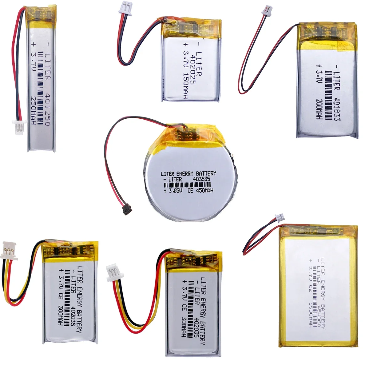 3.7V 704060 Lithium Polymer Battery for Smart Bracelet Voice Recorder GPS Tablet PC Pet Training Tool Webcam Batteries