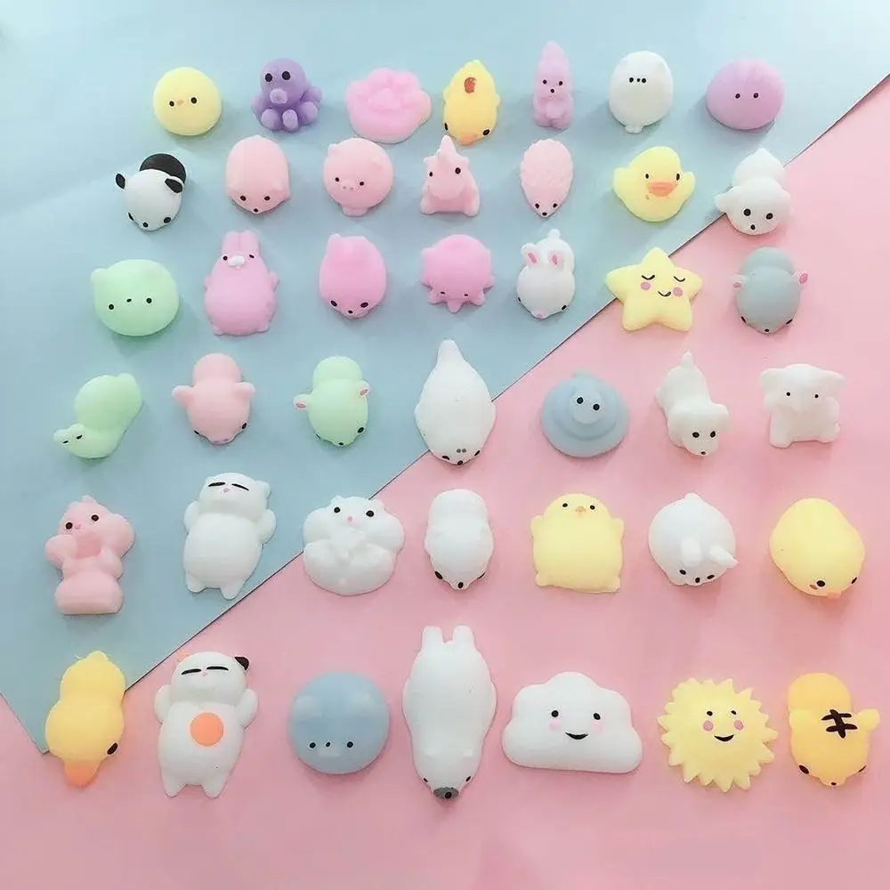 Jouet de décompression d'animaux mignons, soulagement du Stress doux, soulagement de la pression, jouet à presser collant, cadeau amusant