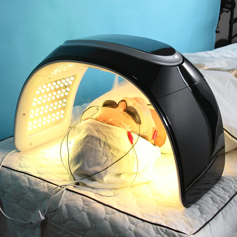 Máquina de Fotones LED de 7 Colores con Nano Spray, Mascarilla Hidratante para la Piel, Mascarilla Facial y Corporal, Salón de Belleza