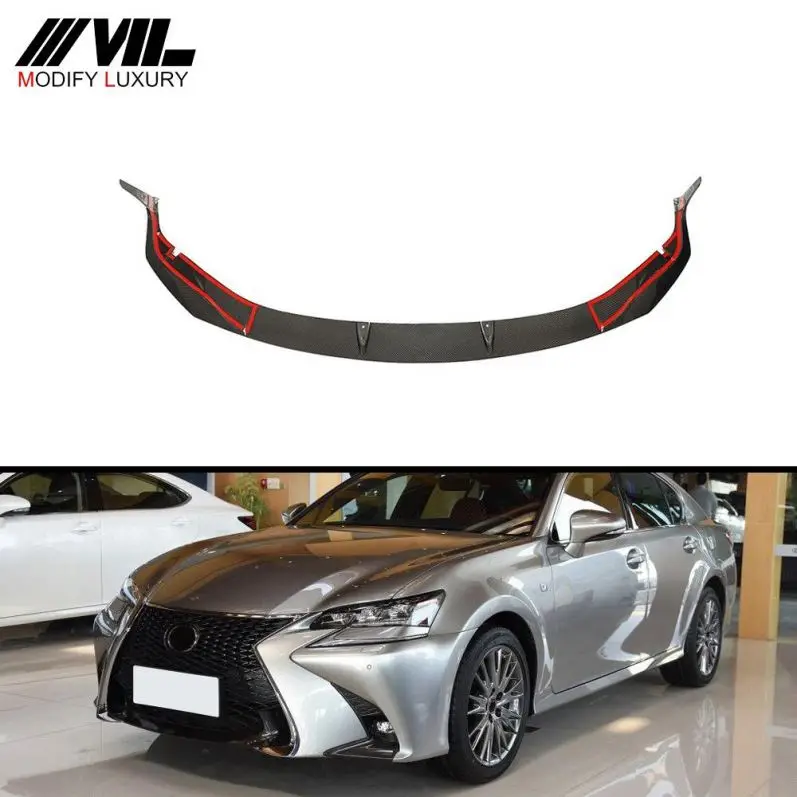 

Suitable for Carbon fiber car front bumper lips are Suitable for Lexus GS F-SPORT 2016-2019