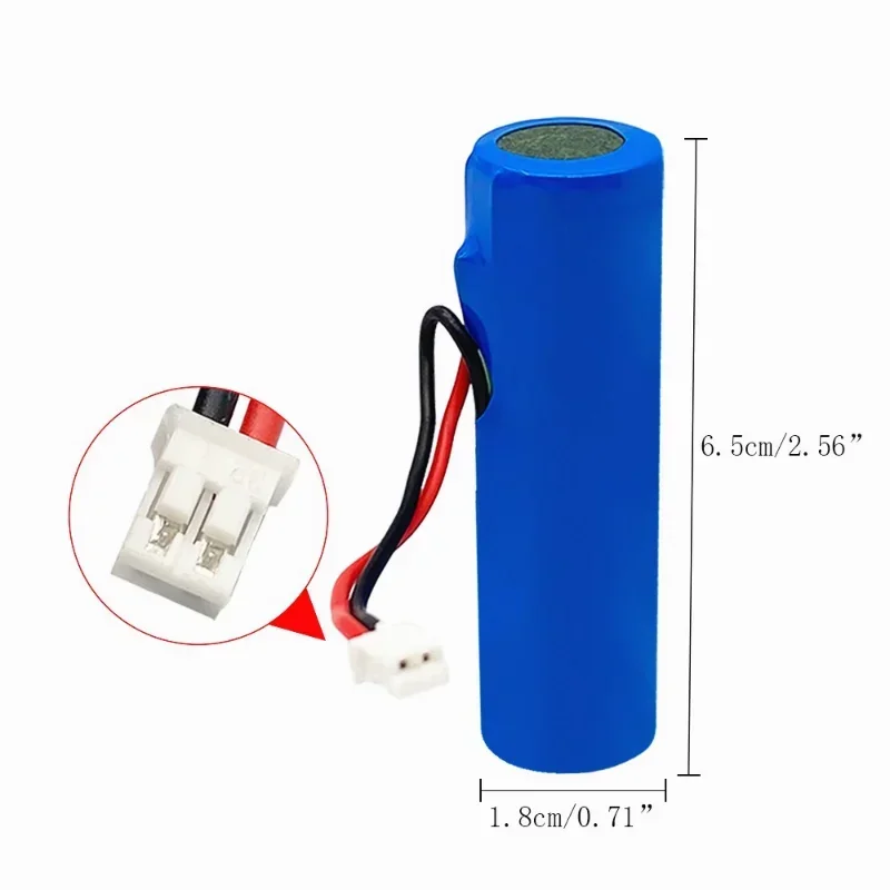 Aleaivy 3.7V 1S 18650 lithium battery pack 3500mAh for plug PH2.0 cable of Radio-controlled car 4WD robot toy car