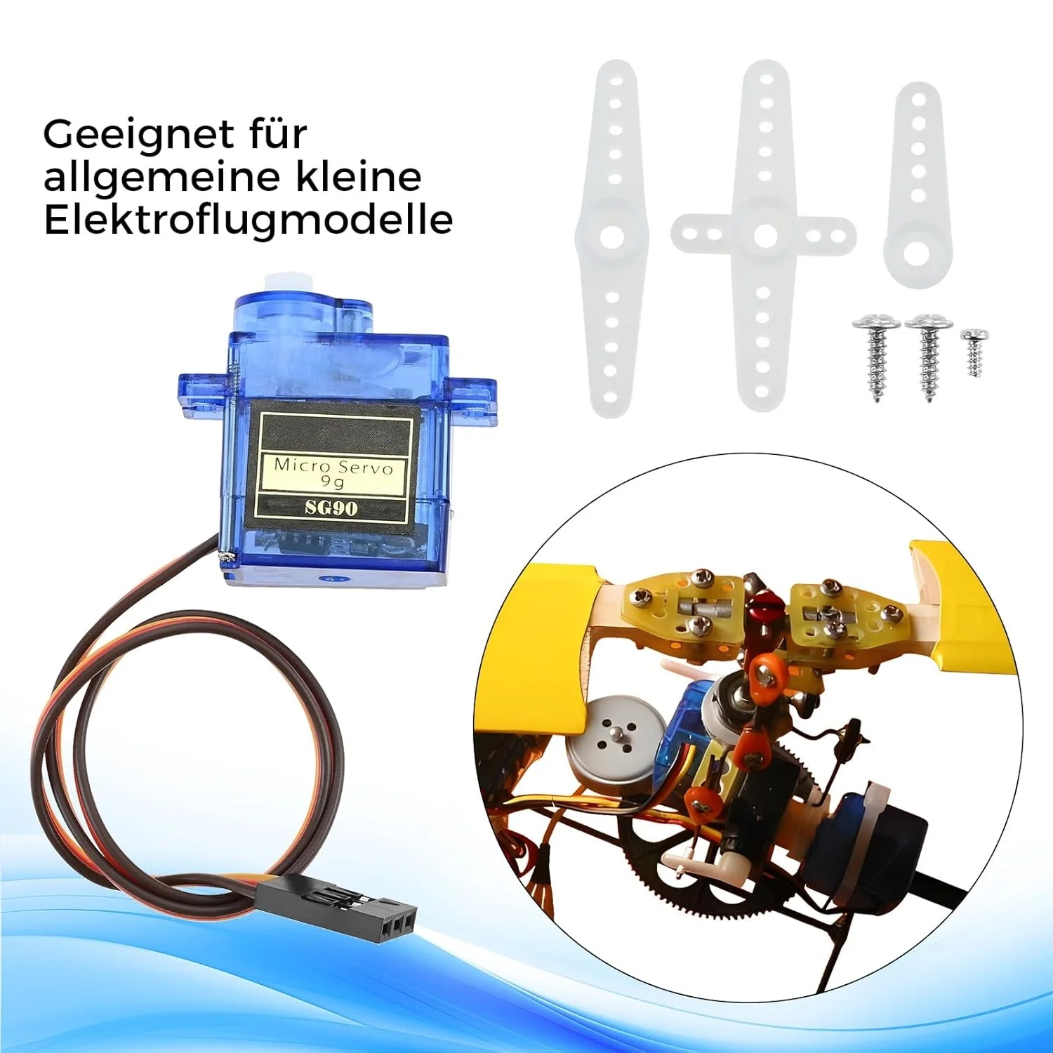 10pcs 9G Micro Servo Motor Mini 360 Degree Controllable Angle fit Small Helicopter/RC Plane/Boat Plastic Gear Easy Adjust 4.8V