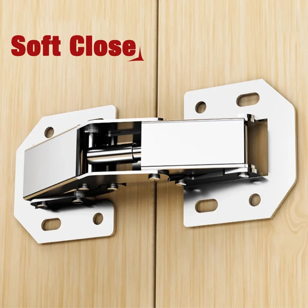 Hinges Furniture No Trenching Furniture Fittings Hinges for Kitchen Cabinets Soft Close with Screws Furniture Hardware