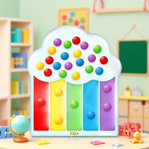 Montessori siffer- och färgsorteringssensorik pedagogiska leksaker för barn finmotorikutveckling sorteringsinlärningsspel gåva 8 best sales nummerleksaker - №4