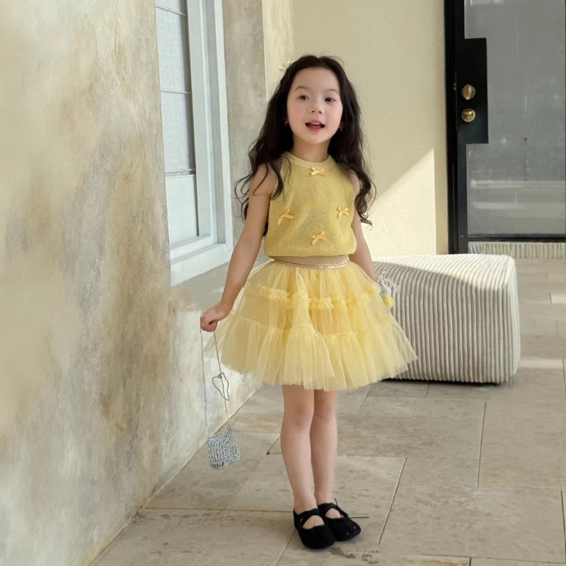 

Kids Skirt 2026 Summer New Stylish Korean Half Skirt Tulle Dress, Clothing Collection