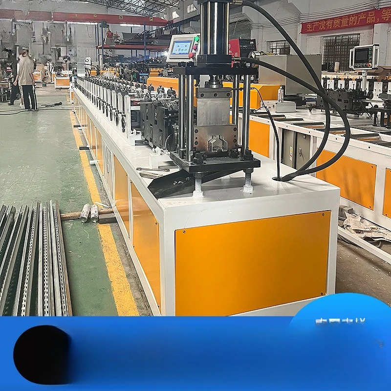 Automatic shelf column machine, punching shelf forming machine