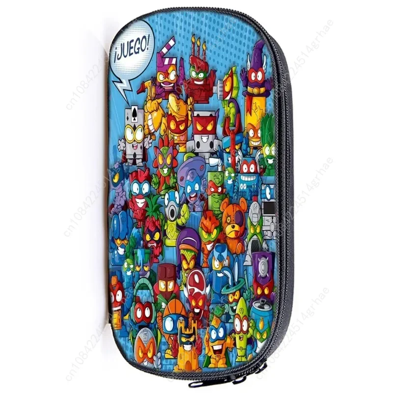 Super Zings Pencil Case Kids Pencil Holder Funny Superzings Printed Pen Bag Students Cute Bag Teens Bag Boy Girl for School
