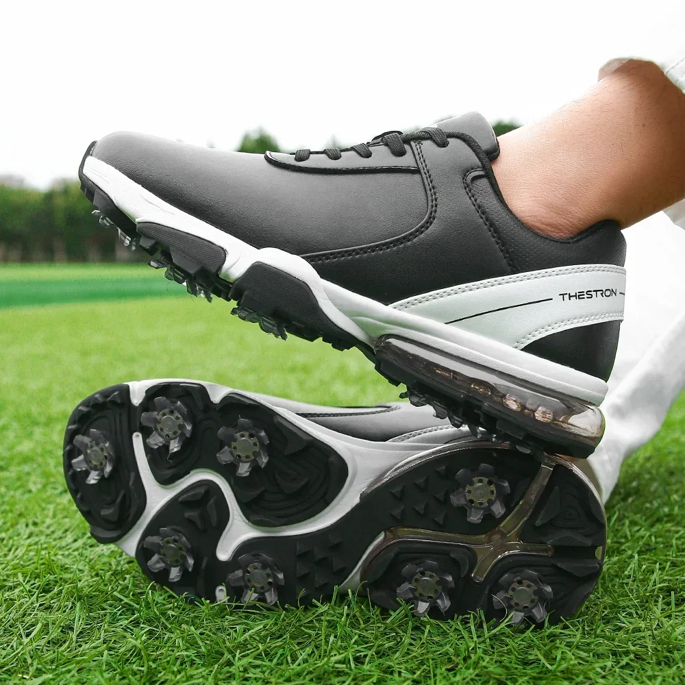 Nuevos zapatos de Golf para hombre, ropa de Golf con picos, calzado de golf de lujo, zapatillas antideslizantes para caminar