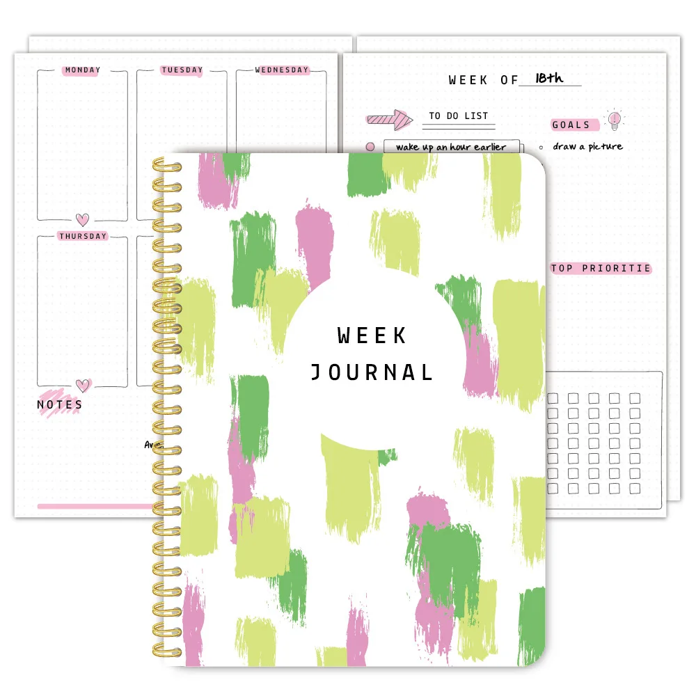 MINKYS 2025 Daily Weekly Planner Notebook 365 Days To Do list Planner Agenda Schedule Book School Stationery Accessories