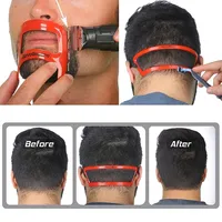 Beard Styler Beard Shape Ruler Neck Hair Shapre + Goatee Beard Shaper Outline Professional Fashion Beards Styling Accessories