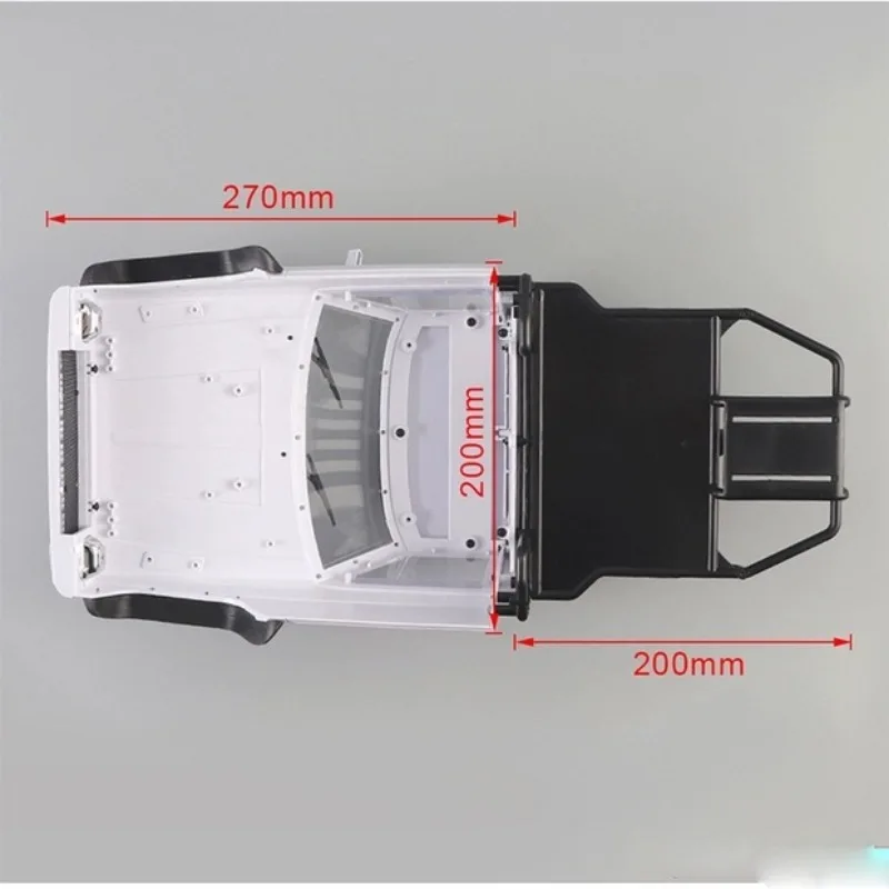 Carro RC Cherokee Corpo Cabine e Metade Gaiola traseira para 1/10 RC Crawler TRX4 Axial SCX10 90046