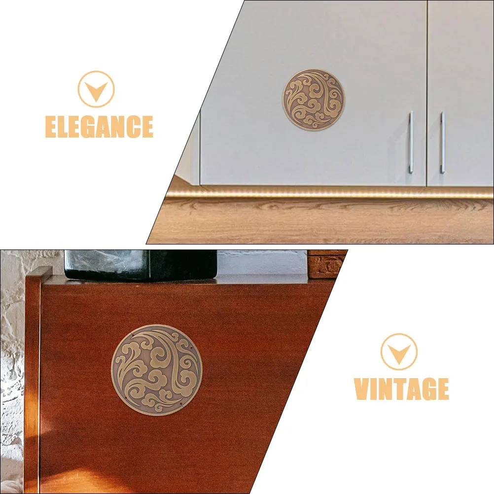 

Vintage Style Brass Carved Decorative Ornament Metal Cabinet Door Applique For Cupboard Dresser Bed Frame Diy Furniture Applique