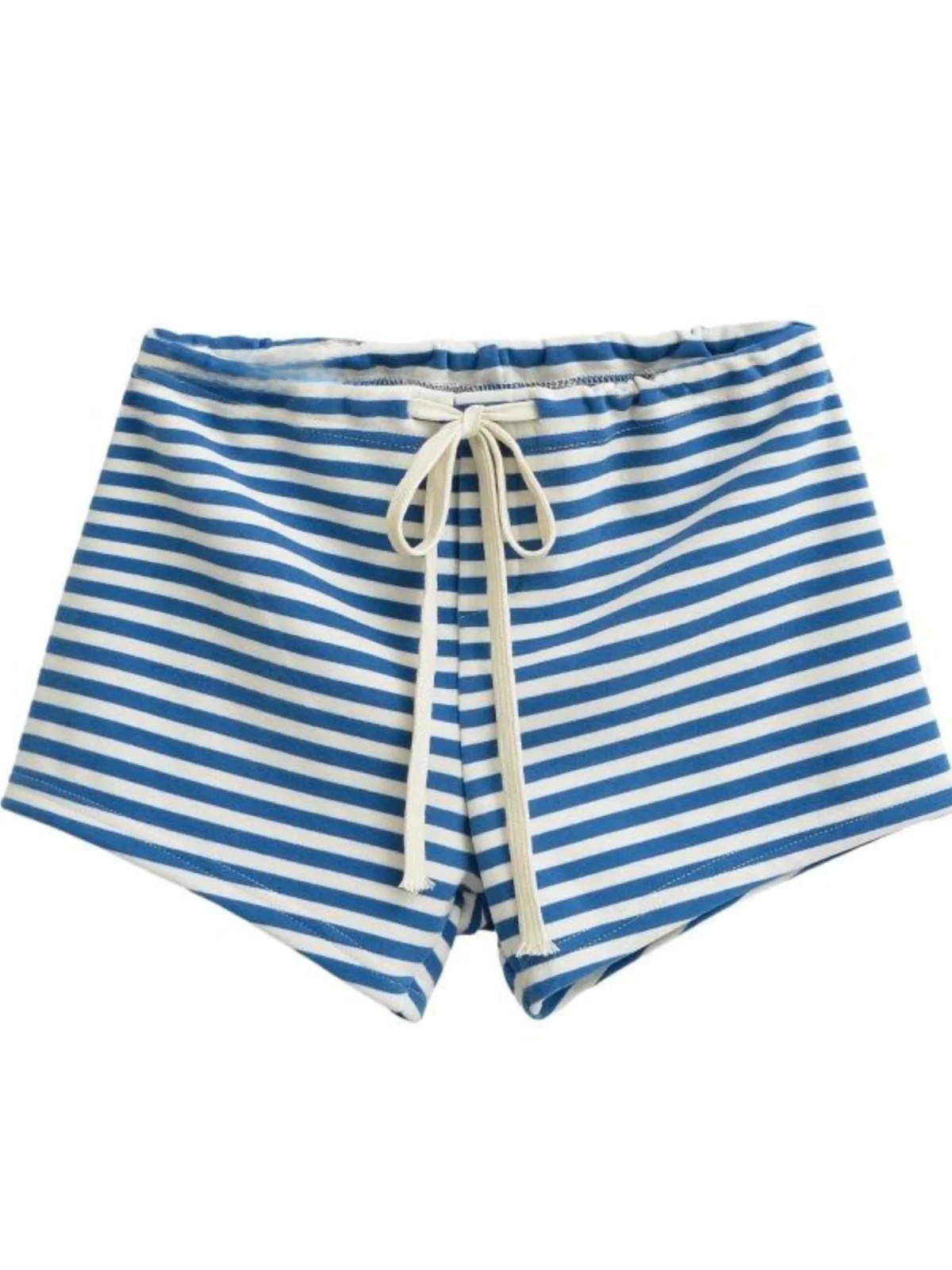 Bequeme American Hot Girl Sle Low Waist Dstring Gestreifte Orts Home Casual Abnehmen Trendy Oberschenkel Hohe Hosen