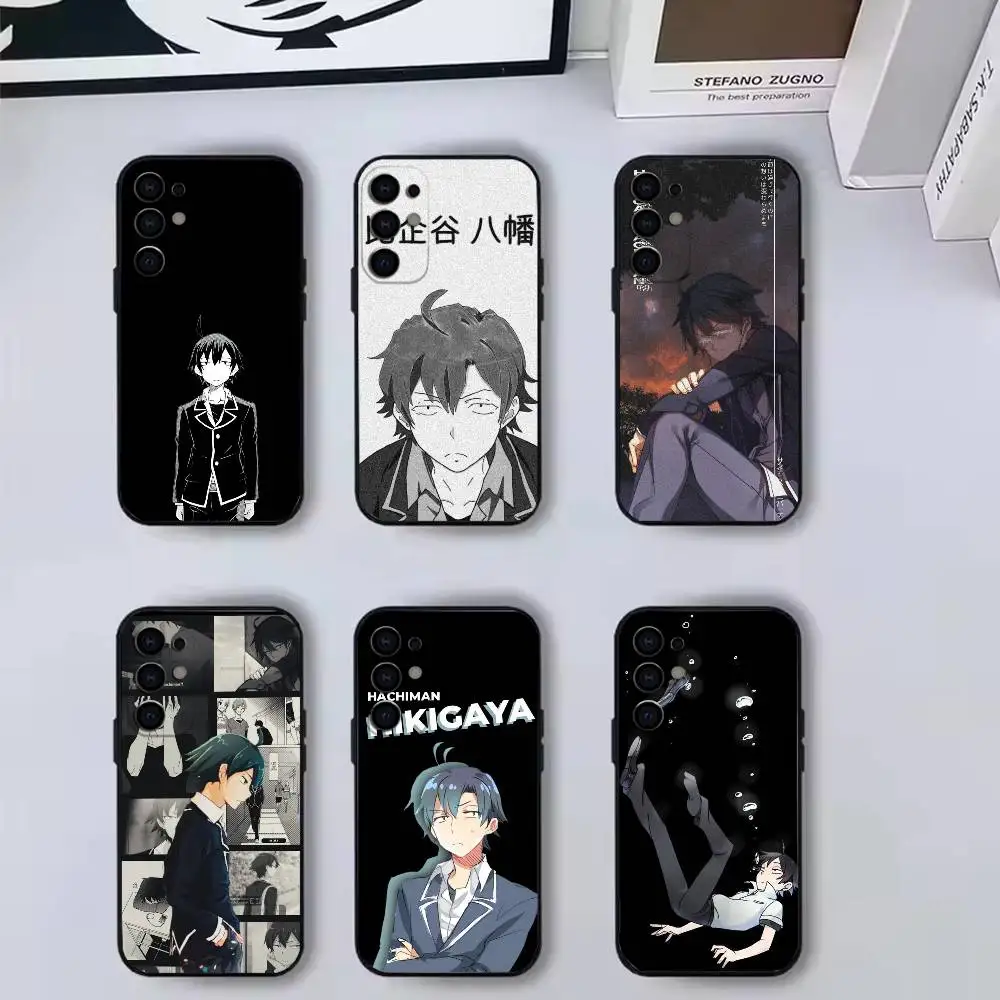 Hikigaya Hachiman OreGairu  Phone Case Black Silicone Soft For Samsung S25,S24,S21,S22,S23,S30,Ultra,S20,Plus,Fe,Lite