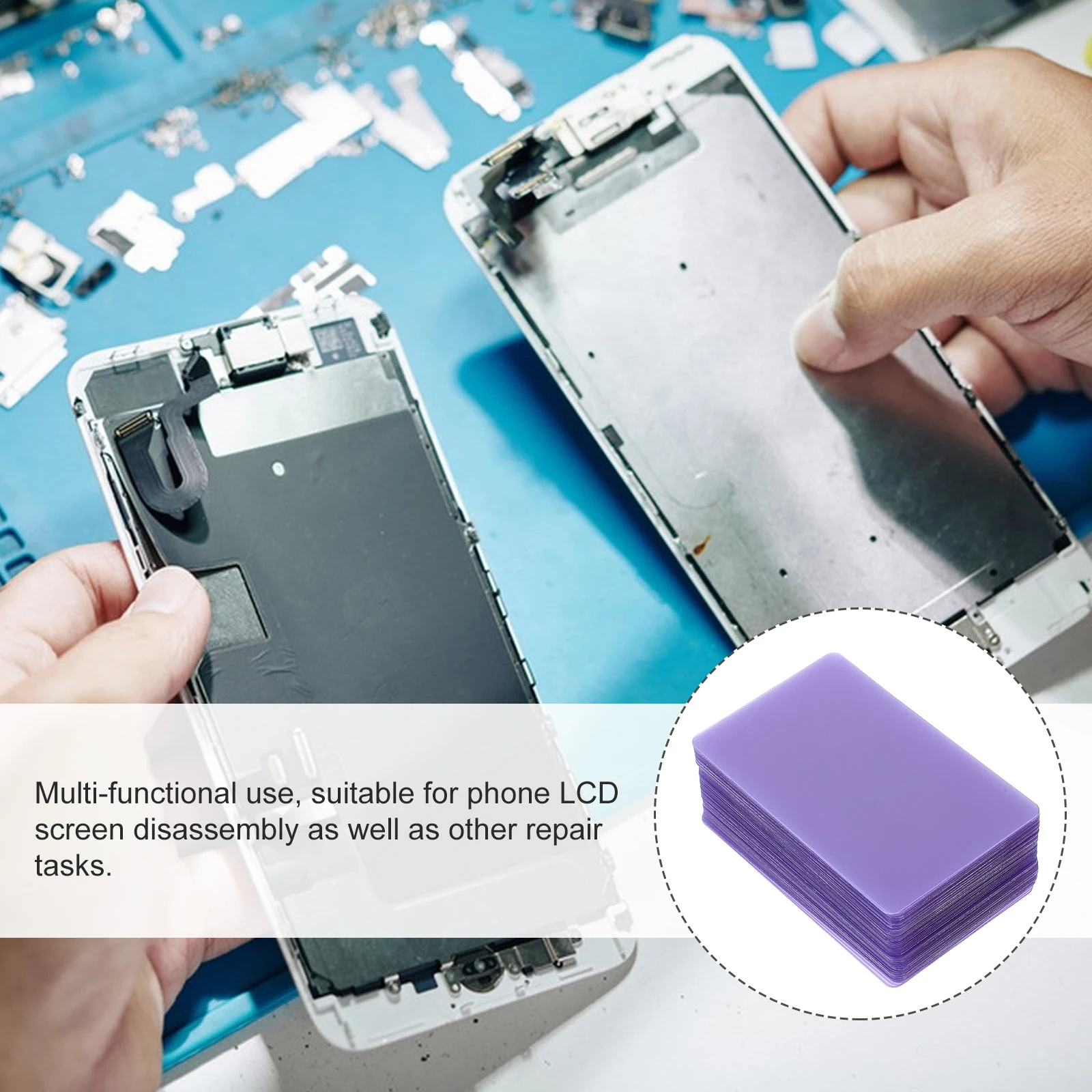 

100pcs Phone Repair Pry Lcd Opening Cards For Smartphone Disassembly Plastic Pry Kit Phone Screen Repair Tools Lcd Screen