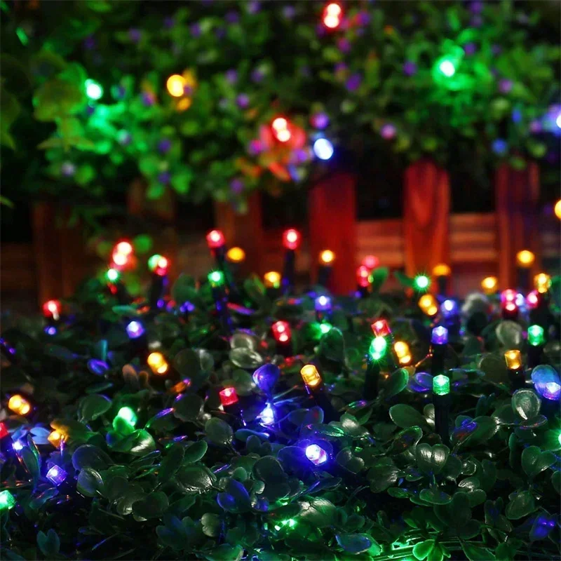 

Solar LED fairy string lights courtyard fence walls wedding parties camping gardens atmosphere decoration festival wreath lights