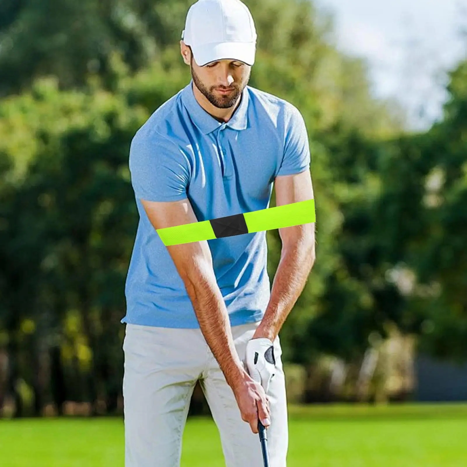 Golf Swing Band Elastic Portable Alignment Strap Golf Swing Aid For Indoor Backyard Recreation Entertainment Sports Competition view 5