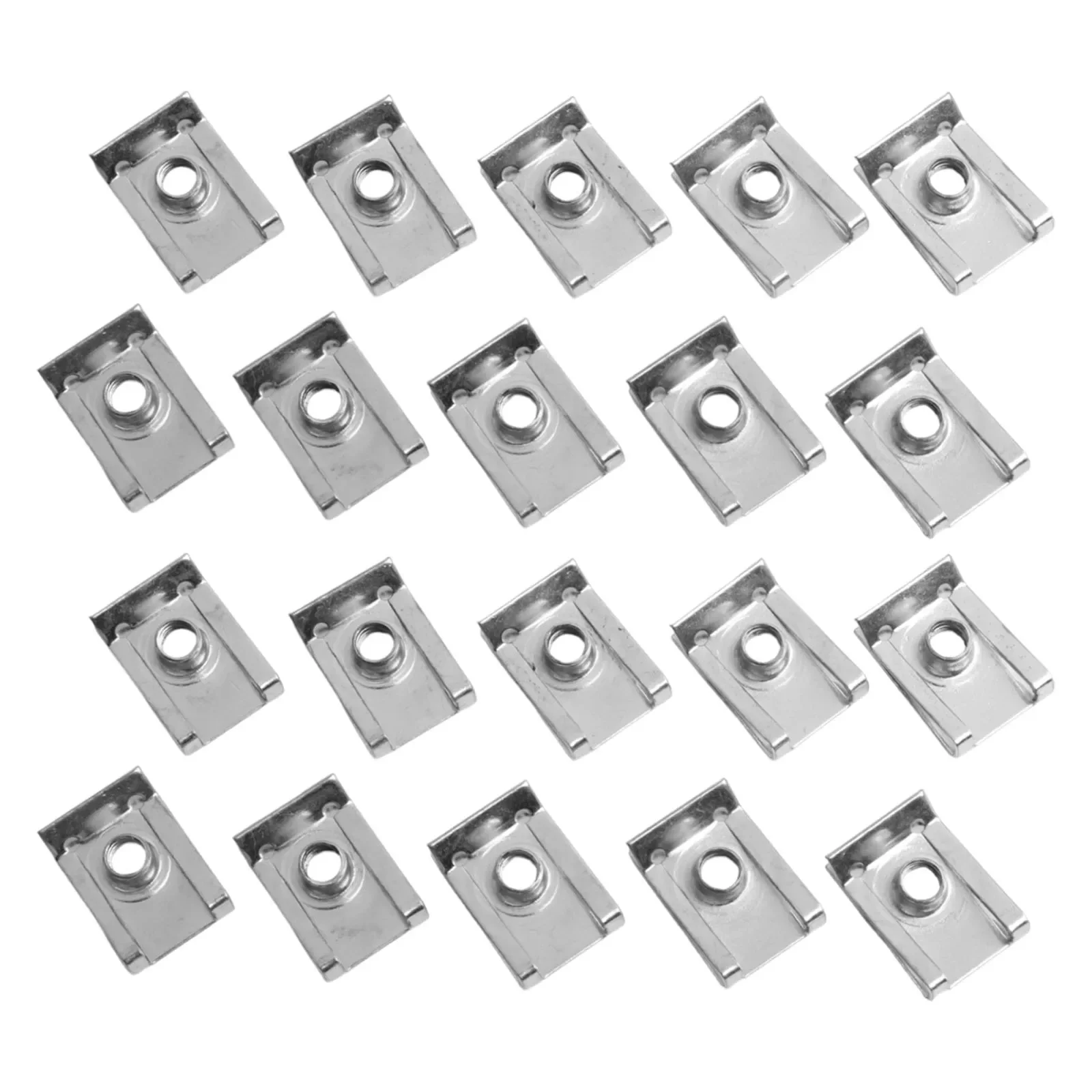 Spire Clips U Clips High Quality Zinc 20Pcs A Greater Clamping Force Corrosion-resistant Used On Motor Vehicles