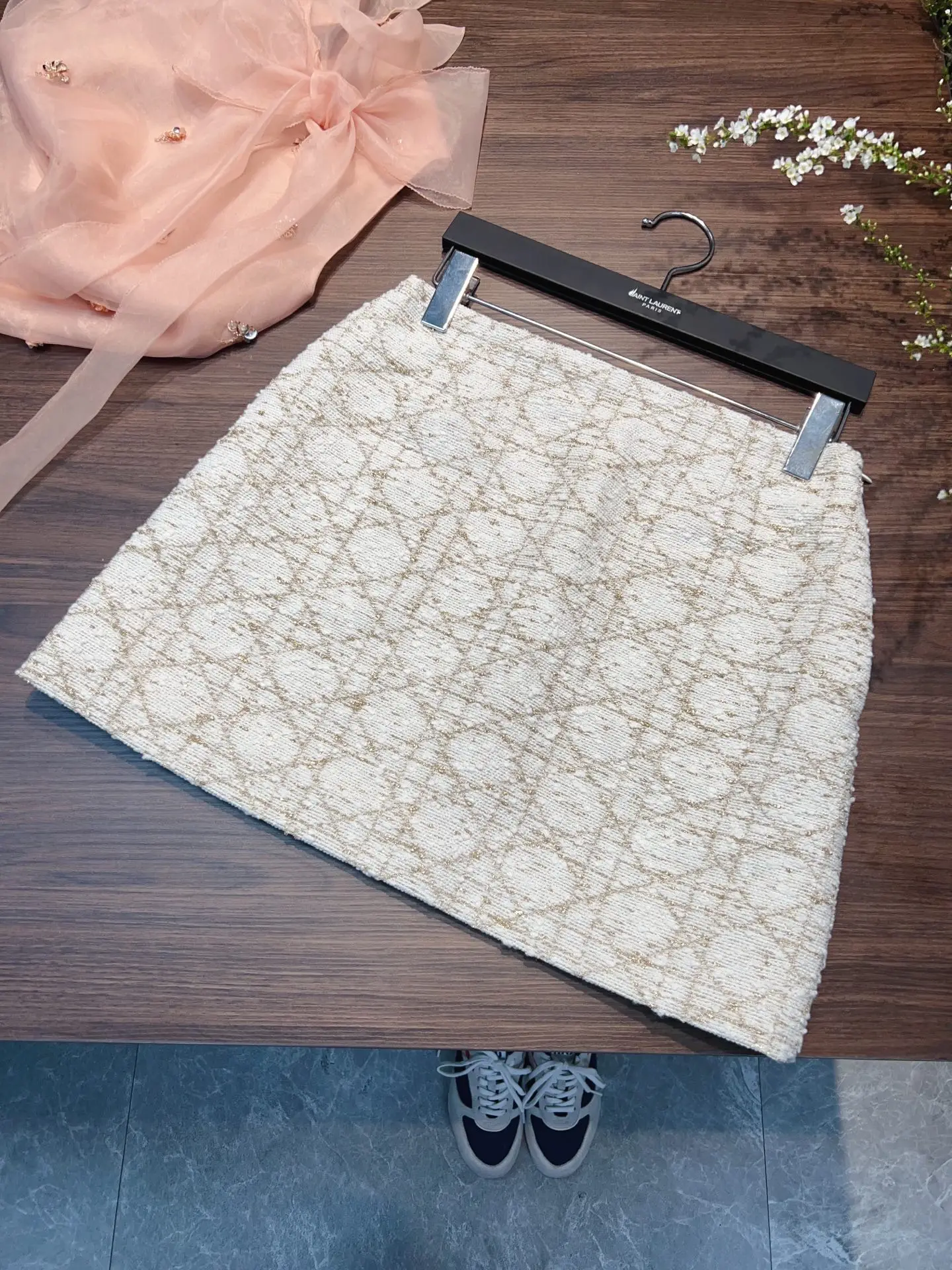 

Облегающая клетчатая юбка трапециевидной формы, женская деловая повседневная универсальная юбка со средней талией и эластичной резинкой на талии для женщин