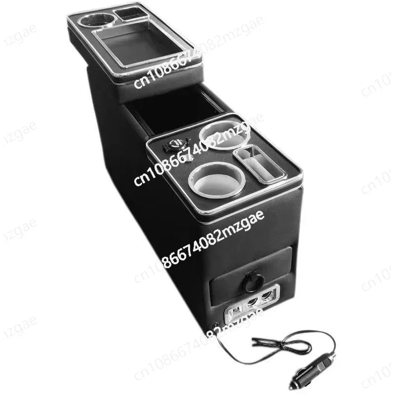 

Car Center Armrest Channel Miscellaneous Storage Armrest Box Cup/Phone Holder