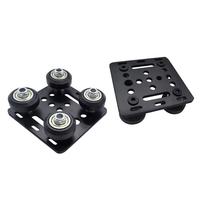 1pcs Aluminum Profiles Wheels for 3D Printer V-groove Pulley Extrusion High Strength Sliding Smoothness Adjustable Column