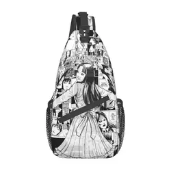 Junji Ito Tomie Kawakami Crossbody Sling Bag Printed Chest Bag Cute Kawaii Anime Shoulder Backpack Daypack Travel Hiking Sports