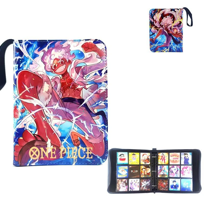 Luffy Card Binder One Piece Roronoa Zoro Fotoalbum Ritsboek 400/900 Pocket Holder TCG Kaarten Opslag, Anime Albums Cadeau