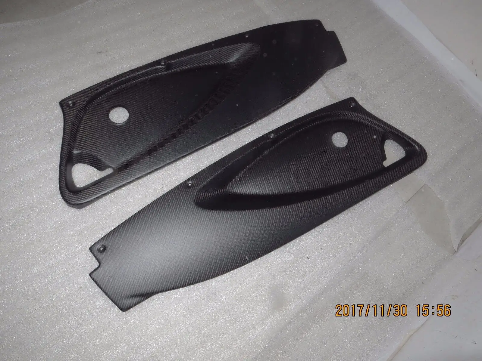 Matte Carbon fiber door panels Doorblades inner cards fit Lotus Exige Elise S2