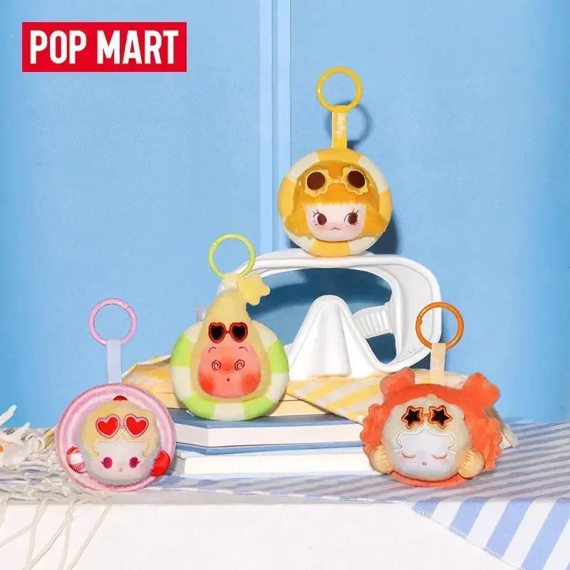 POPMART POP BEAN Island Vacation Series Mini Plush Pendant Blind Box Guess Bag Mystery Box Toys Doll Cute Figure Gift Collection view 4