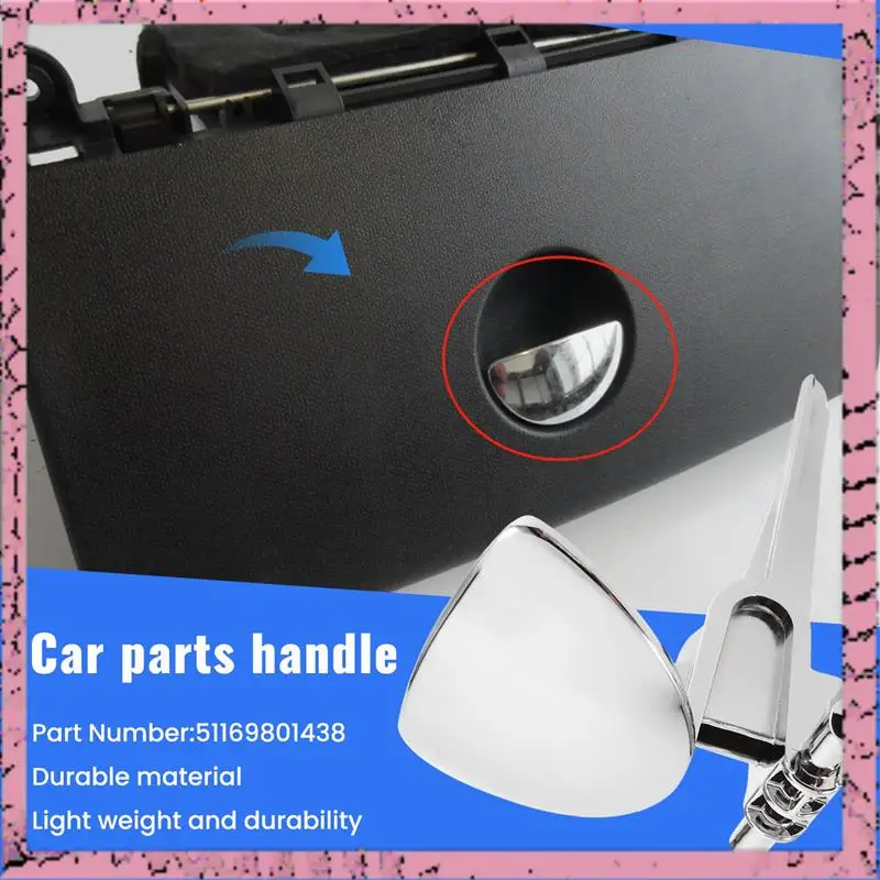 

A30M-Car Glove Box Lock Latch Opener Handle Knob Trim Cover For MINI R60 R61 Countryman & Paceman 2011-2016 51169801438