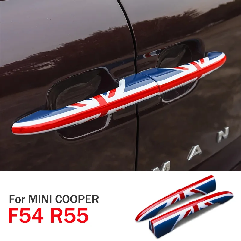 

For MINI COOPER F54 R55 CLUBMAN UJ Union Jack Car Rear Trunk Back Door Handle Cover Sticker Trim