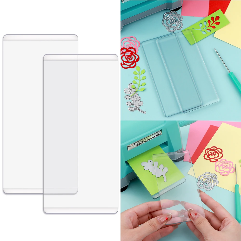 

1 Pair Mini Cutting Pads for Die Cutting Machine/Clear Polycarbonate Plastic Mini Cutting Plates 2025 New DIY Craft Supplies