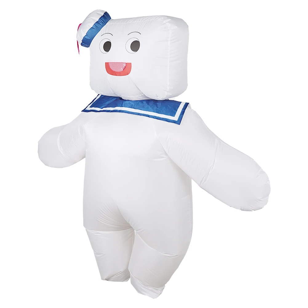 Stay Puft Marsh Mallow Cosplay Unisex Inflatable Suit Ghost Cos Busters Cosplay Man Bodysuit Costume Outfits Halloween For Adult