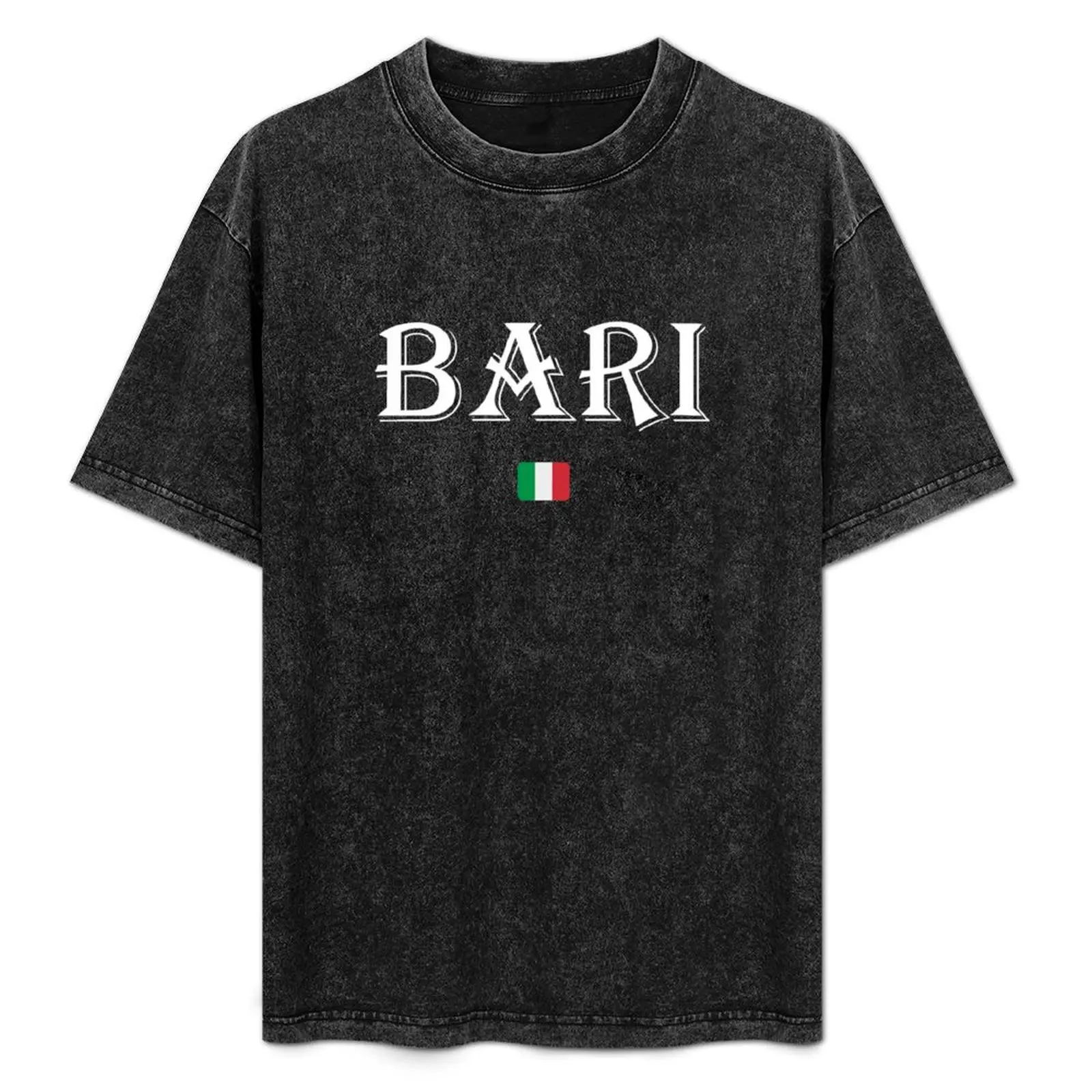 Bari Italia City diseño Vintage-Camiseta fresca de estilo de la vieja escuela, camiseta para hombre, camisetas de lujo con estampados
