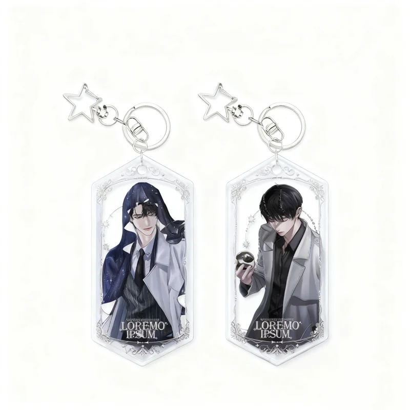 TV Omniscient Reader's Viewpoint Kim Dokja Yoo Joonghyuk Cosplay Keychain Acrylic Ornament Key Chain Pendant Accessories Prop