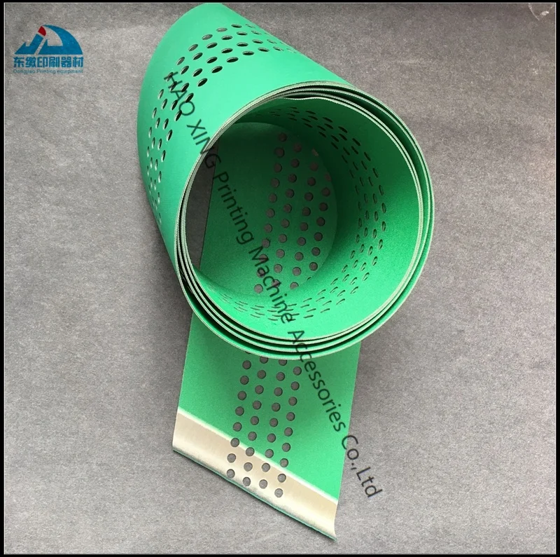 

Printing Machine Parts Feeder Suction Belts for KBA Offset Printing Machinery Spare Parts Green Perforated Belts High Quality