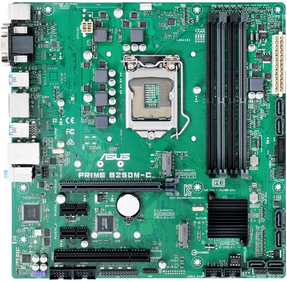Asus PRIME B250M-C Motherboard LGA 1151 intel B250 B250M DDR4