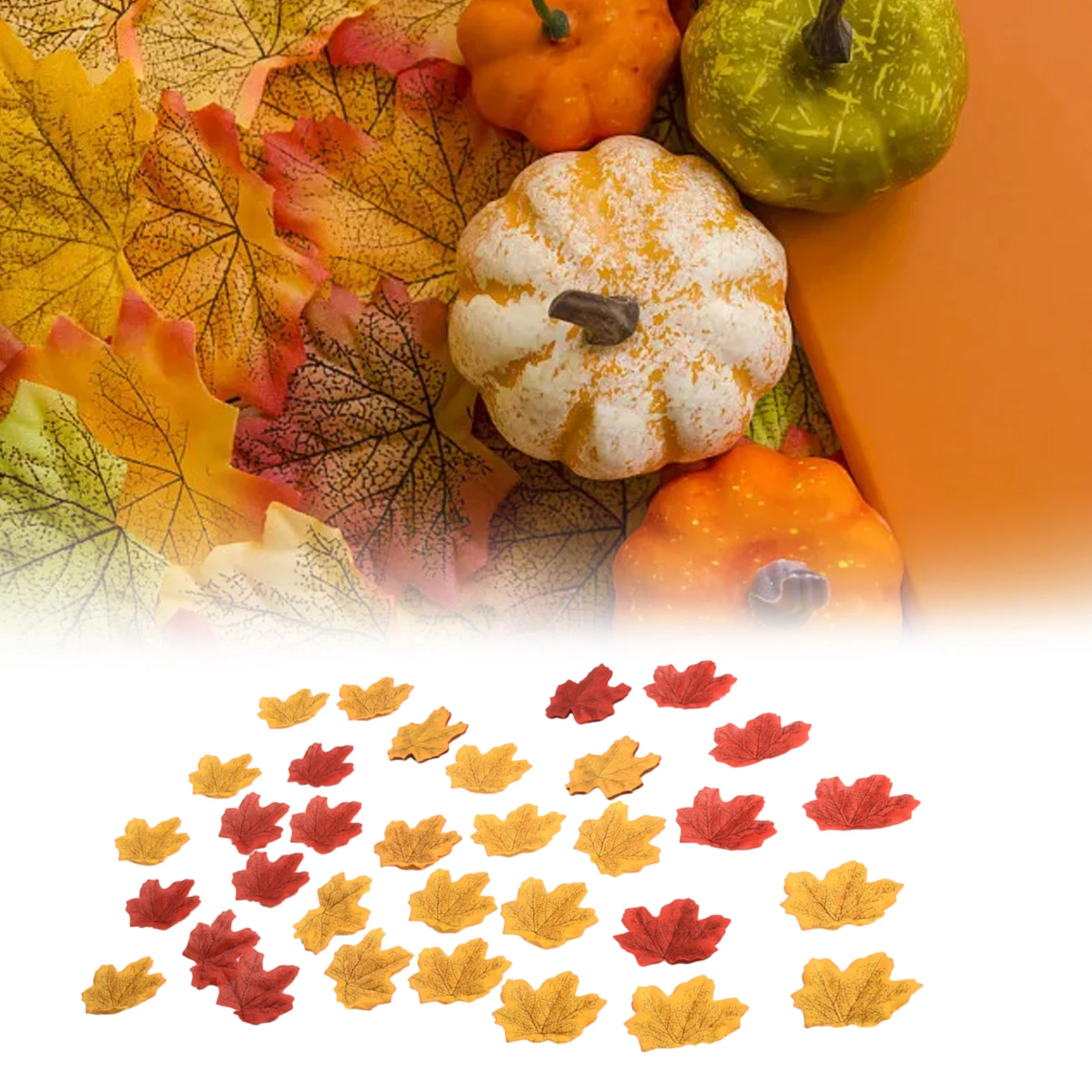 Fake Maple Leaves Silk Craft Decor Home Mixed Color Print Romantic Wedding 100/200Pcs 8*8cm Autumn Hot Stylish