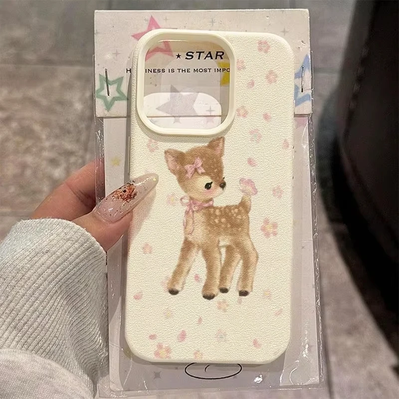 Phone Cases Y2K - Korean Ins Y2K Cute Sika Deer