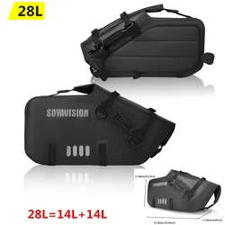 Motorcycle Bag Outdoor PVC Dry Sack Bag Waterproof 28L Shoulder Bag, Diving, Swimming, Hiking Driving Travel Tail Bag Waterproof