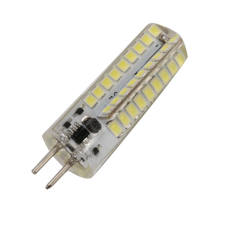 8X 6.5W GY6.35 LED Bulbs 72 2835 SMD LED 320Lm 50W Halogen Lamps Equivalent Dimmable Pure White 6000K 360 Degree Beam