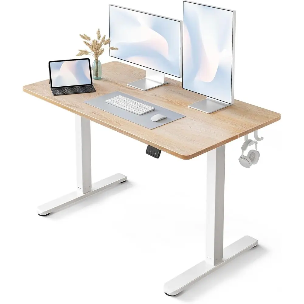

Maple 48x24 Adjustable Height Sit-Stand Desk for Home Office, Computer Workstation