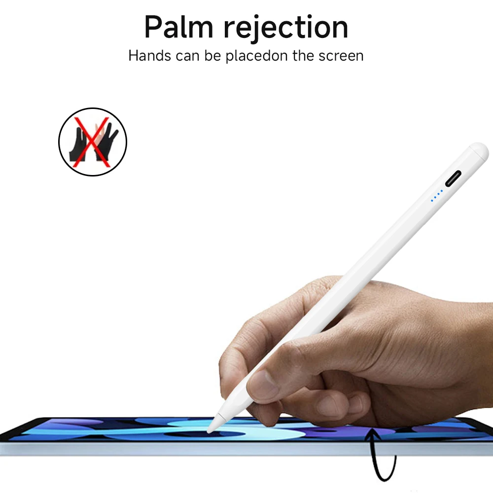 2025 New For Apple Pencil 2 Wireless Charging Palm Rejection Stylus Pen For iPad Air 4 5 Pro 11 12.9 Mini 6 Accessories iPad Pen view 3