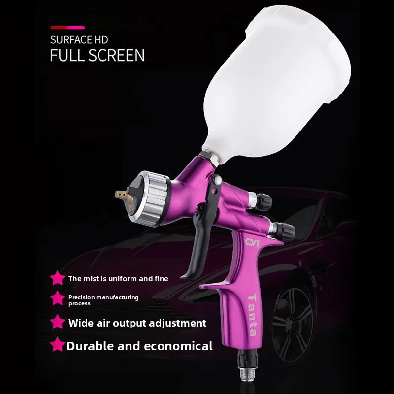 

New paint spray gun 1.3mm forged sheet metal high-end varnish environmentally friendly automobile furniture spray gun CV1